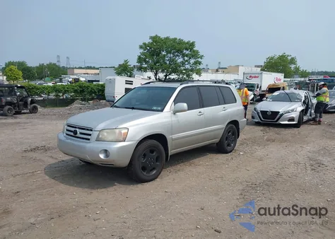 2005 Toyota Highlander Limited V6 из США, поврежденный, VIN JTEEP21A750118148
